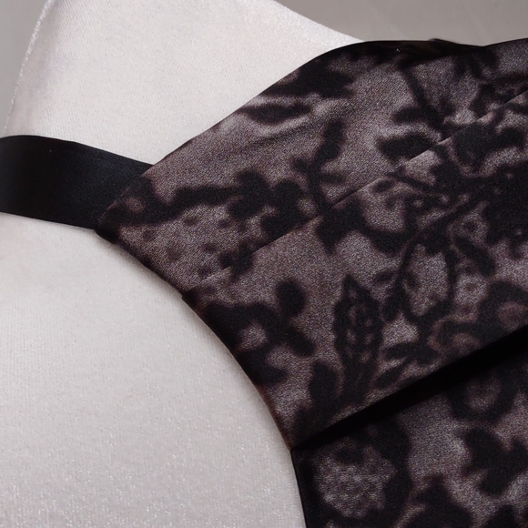 Elie tahari purple and black dress, silk, nwt, 8 - Picture 12 of 13